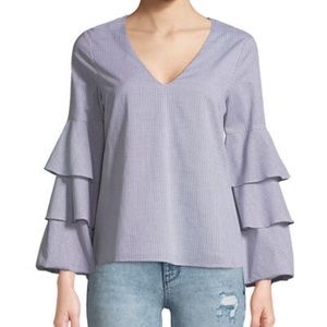 WAYF “Micha” Tier-Sleeve Blouse